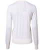Dolce & Gabbana White Cashmere Crew Neck Top Cardigan Sweater