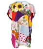 Chemisier à manches courtes en patchwork multicolore Dolce &amp; Gabbana