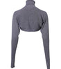 Pull court à col roulé en laine grise Dolce & Gabbana