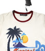 Dolce & Gabbana White Cotton Print Short Sleeves Top T-shirt