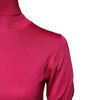 Haut court à col roulé en tricot de soie rose Dolce &amp; Gabbana