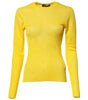 Dolce & Gabbana Yellow Polyester Women Pullover Top Sweater