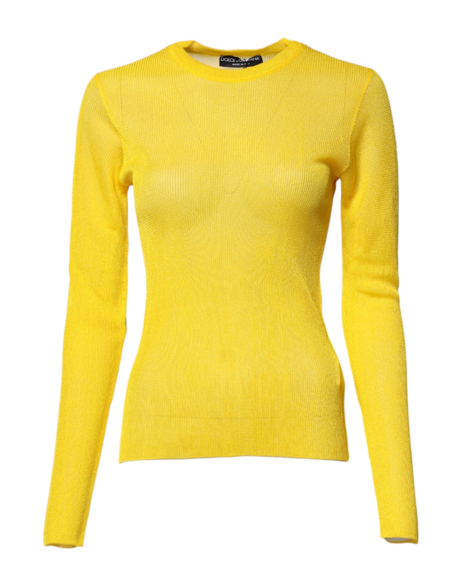 Pull Dolce &amp; Gabbana jaune en polyester pour femme