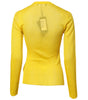 Dolce & Gabbana Yellow Polyester Women Pullover Top Sweater