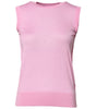 Dolce &amp; Gabbana Pink Cashmere Round Neck Sleeveless Tank Top