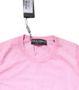 Dolce &amp; Gabbana Pink Cashmere Round Neck Sleeveless Tank Top