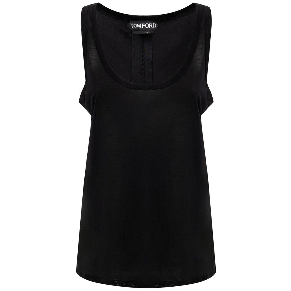 Débardeur en soie noir Tom Ford