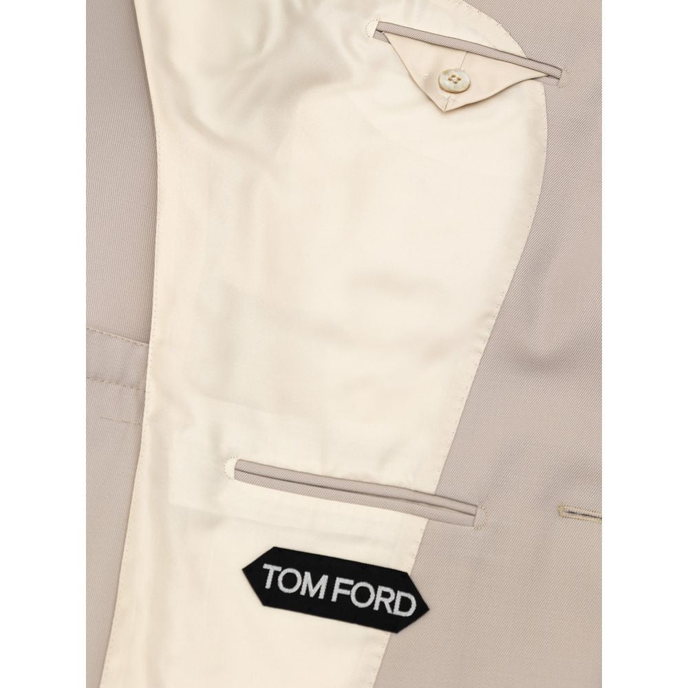 Tom Ford Beige Wool Suit & Blazer