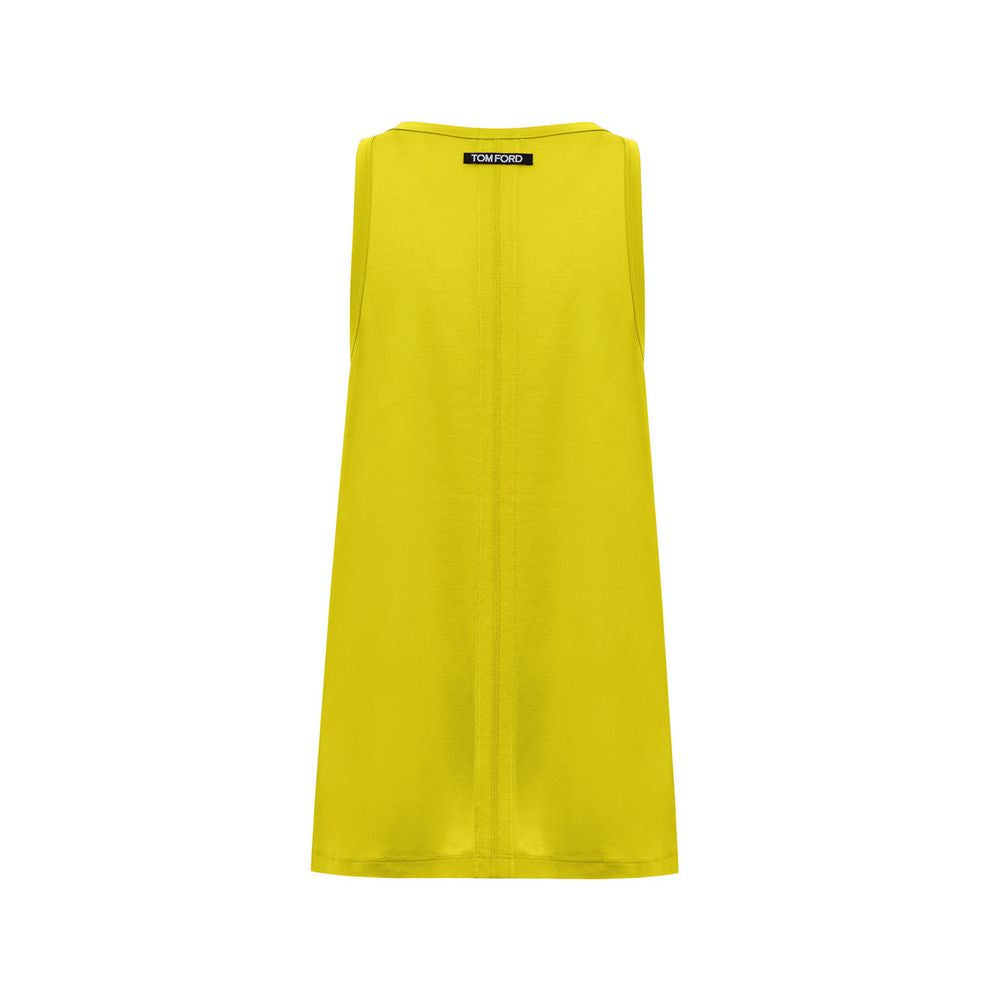 Débardeur en soie jaune Tom Ford