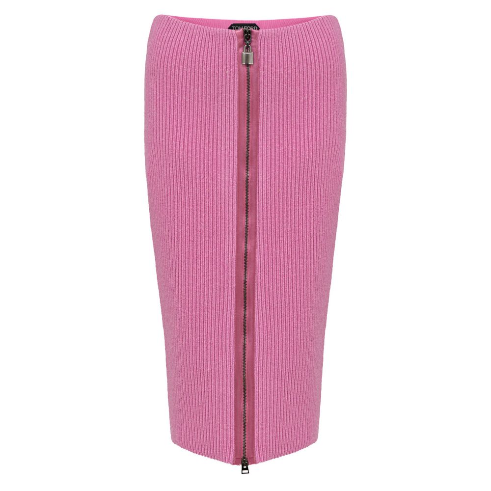 Tom Ford Midi en laine rose