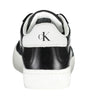 Calvin Klein Sleek Black Lace-Up Sneakers With Contrast Details