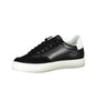 Calvin Klein Sleek Black Lace-Up Sneakers With Contrast Details