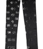 Dolce & Gabbana Black DG Logo Monogram Wool Stretch Arm Sleeves