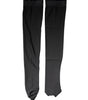 Dolce & Gabbana Black Viscose Stretch Over Calf Stockings Socks