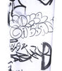 Chaussettes mi-mollet en coton blanc à motif graffiti Dolce &amp; Gabbana