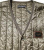 Dolce & Gabbana Brown Logo Plaque Quilted Vest Jacket