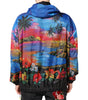 Dolce & Gabbana Multicolor Print Hooded Windbreaker Jacket