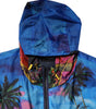Dolce & Gabbana Multicolor Print Hooded Windbreaker Jacket
