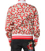 Dolce & Gabbana White Cherry Print Full Zip Bomber Jacket