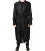 Dolce & Gabbana Black Silk DG Logo Men Wrap Robe Coat Jacket