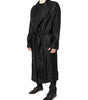 Dolce & Gabbana Black Silk DG Logo Men Wrap Robe Coat Jacket
