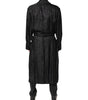 Dolce & Gabbana Black Silk DG Logo Men Wrap Robe Coat Jacket