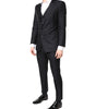 Dolce & Gabbana Blue MARTINI Wool Formal 3 Piece Suit