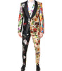Dolce & Gabbana Multicolor Floral SICILIA Silk 3 Piece Suit