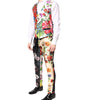 Dolce & Gabbana Multicolor Floral SICILIA Silk 3 Piece Suit