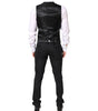 Costume 3 pièces simple boutonnage en laine noire Dolce & Gabbana