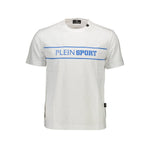 Plein Sport White Cotton Men T-Shirt