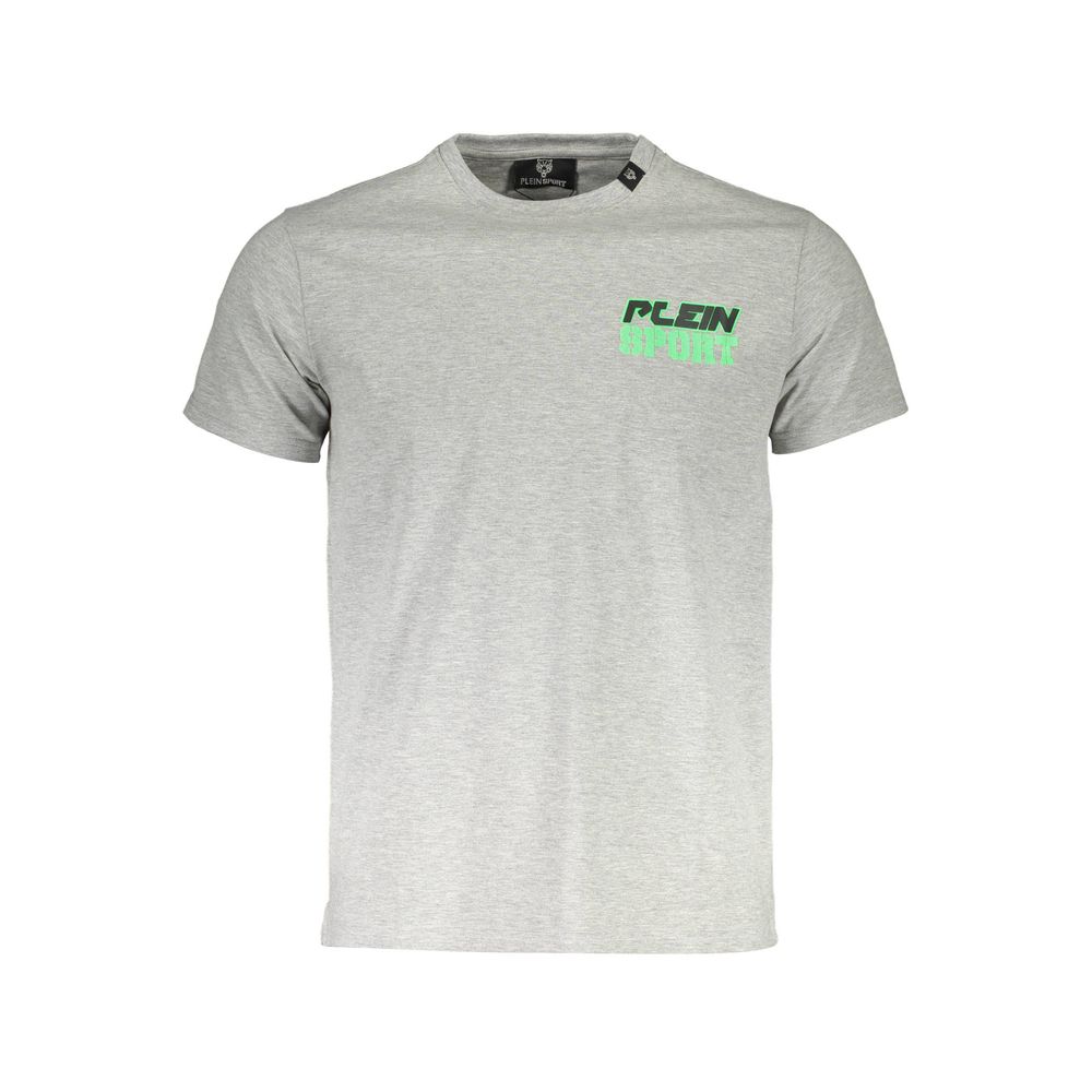 T-shirt homme en coton marron Plein Sport