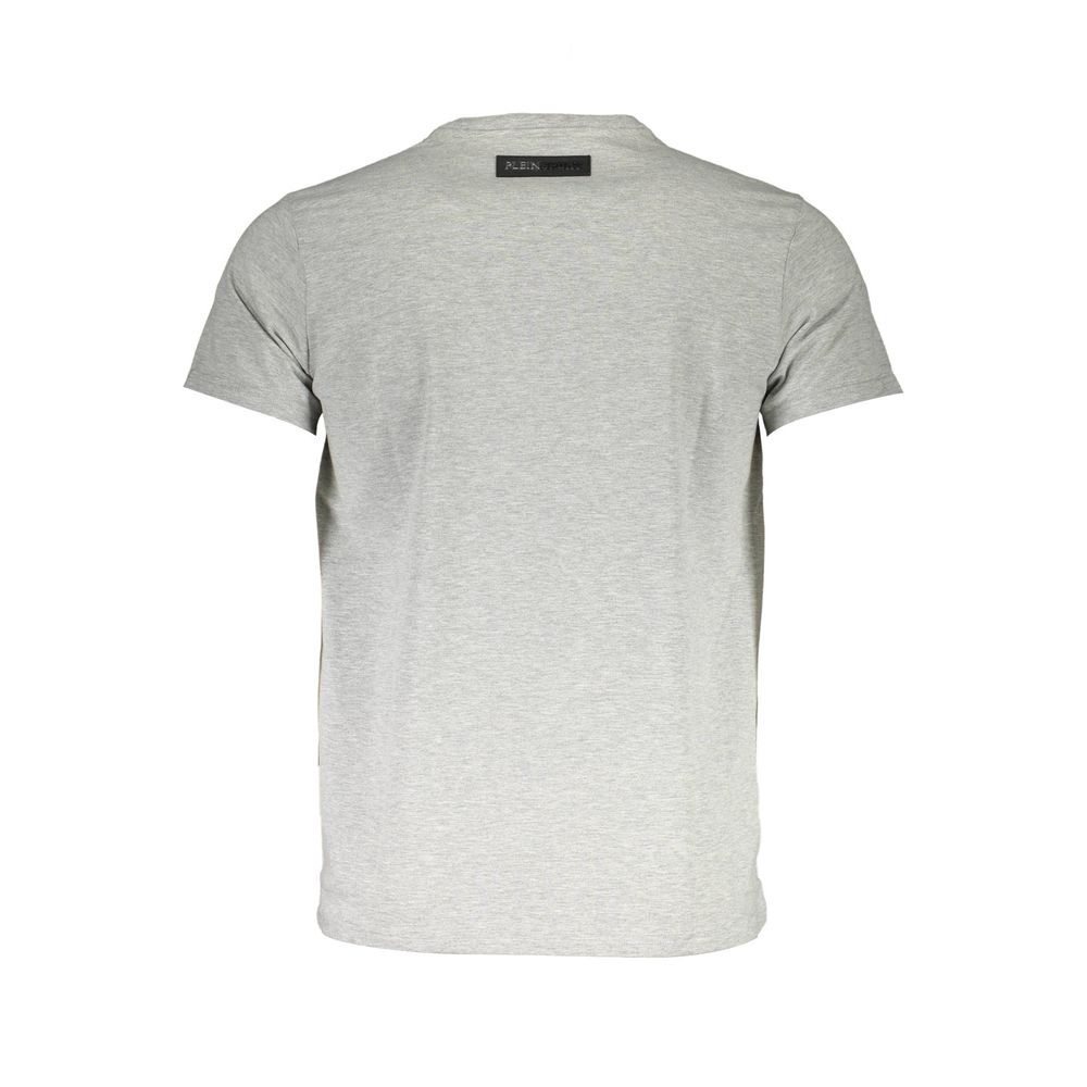 T-shirt homme en coton marron Plein Sport