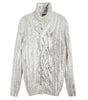 Balmain Brown Wool Men Turtleneck Sweater