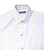 Dolce & Gabbana White Stripes Cotton GOLD Formal Dress Shirt