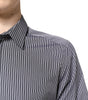 Dolce & Gabbana Black White Striped GOLD Formal Dress Shirt