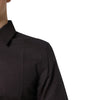Dolce & Gabbana Maroon Jacquard Cotton GOLD Men Dress Shirt