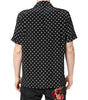 Dolce & Gabbana Black Polka Dot Short Sleeves Casual Shirt
