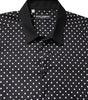 Dolce &amp; Gabbana Black Polka Dot Cotton Formal Dress Shirt