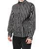Dolce &amp; Gabbana Black White Striped Cotton Dress Shirt
