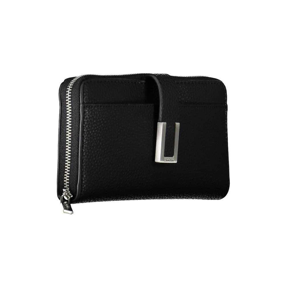 Portefeuille femme Calvin Klein en polyester noir