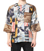 Chemise à manches courtes patchwork multicolore Dolce &amp; Gabbana