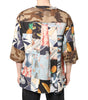 Chemise à manches courtes patchwork multicolore Dolce &amp; Gabbana