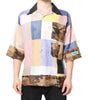 Chemise à manches courtes patchwork multicolore Dolce &amp; Gabbana