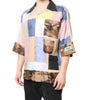 Chemise à manches courtes patchwork multicolore Dolce &amp; Gabbana
