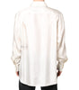 Chemise décontractée à manches longues en soie ivoire Dolce & Gabbana pour homme