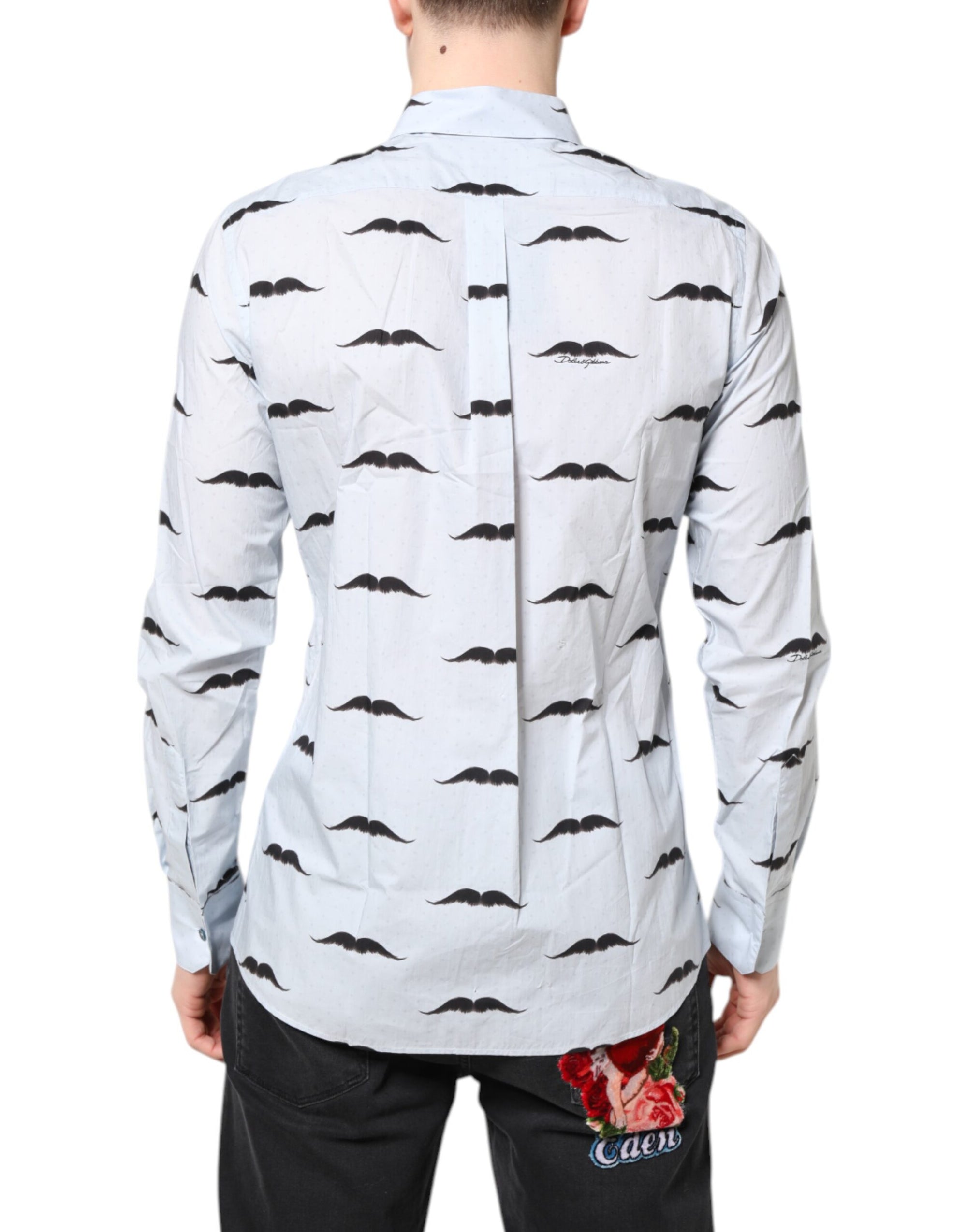 Dolce &amp; Gabbana Light Blue Cotton MARTINI Formal Dress Shirt