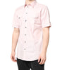 Chemise décontractée rose à manches courtes en coton doré Dolce & Gabbana