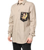 Chemise décontractée beige à imprimé pin-up MARTINI pour homme Dolce &amp; Gabbana