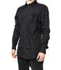 Dolce & Gabbana Black Floral Gold Cotton Dress Formal Shirt